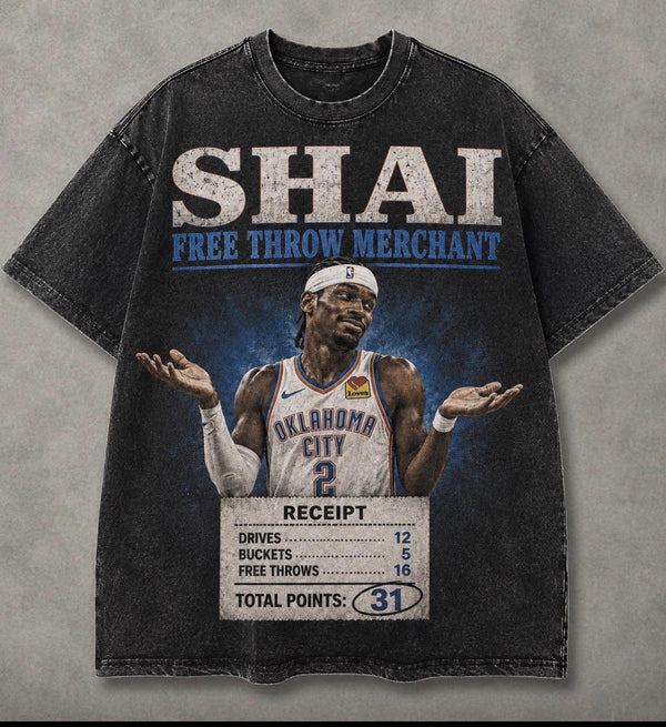 Shai Free Throw Merchant Vintage Tee